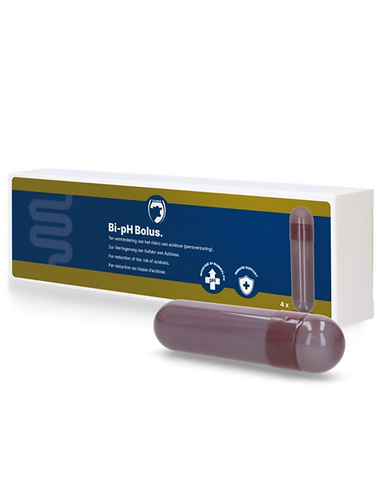 Bikarbonatbolus som minskar acidosrisk och ger snabb ökning av vommens pH