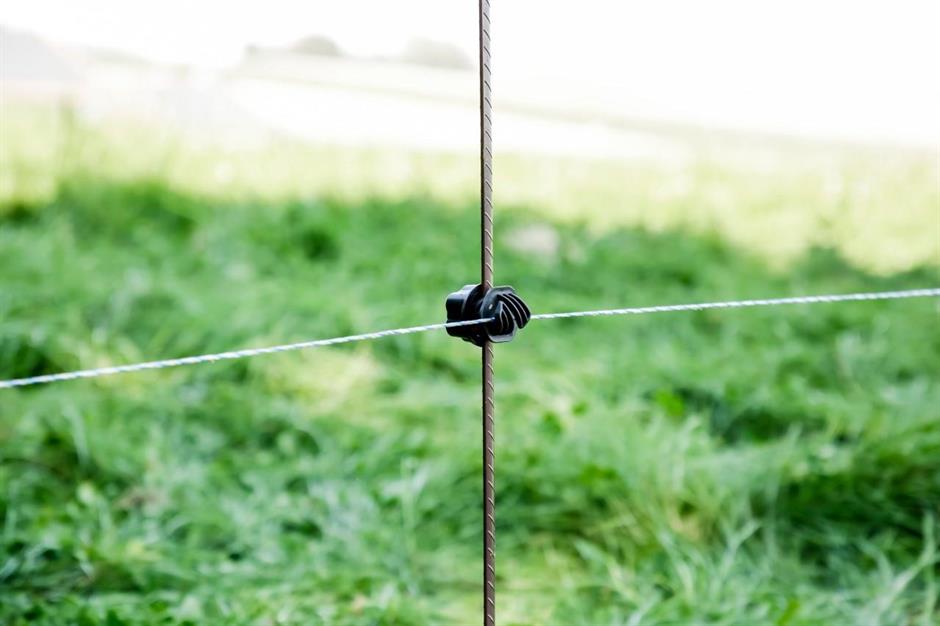 Fjäderstålstolpe 106 cm, plastisolator 1, 10-p