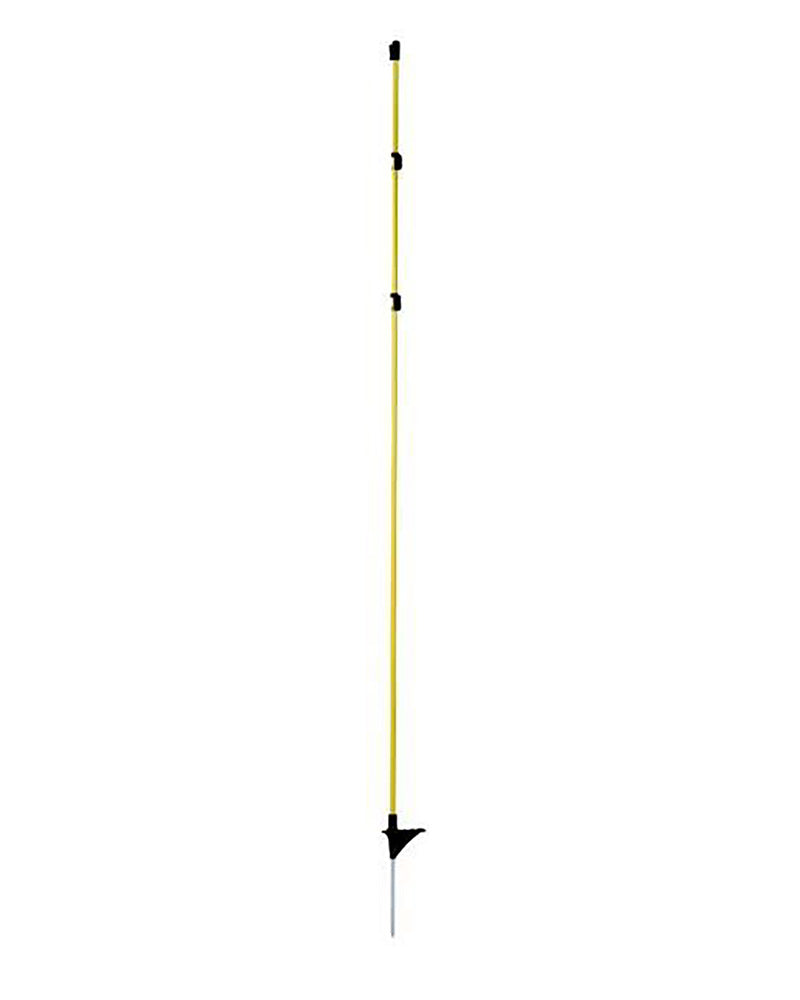 Glasfiberstolpe gul, oval, 1,52 m, 10-p