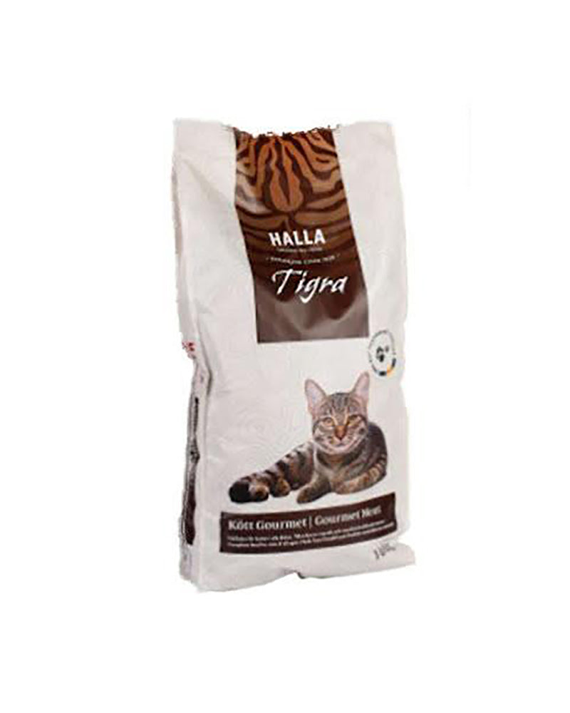 Kattemad Halla Tigra Kød Gourmet 10 kg