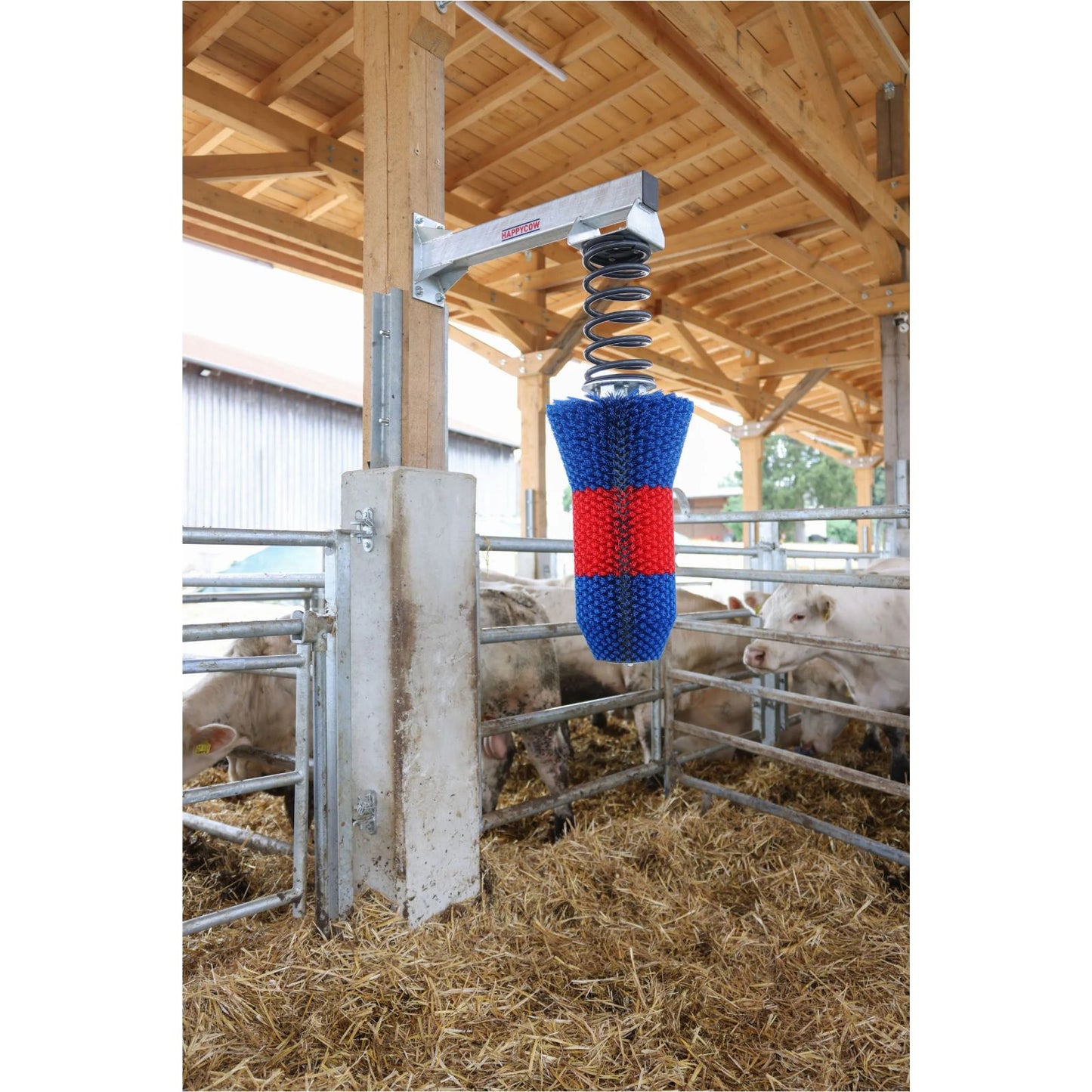 Koborste HAPPYCOW FlexiSwing – flexibel och underhållsfri kliborste för nötkreatur och häst