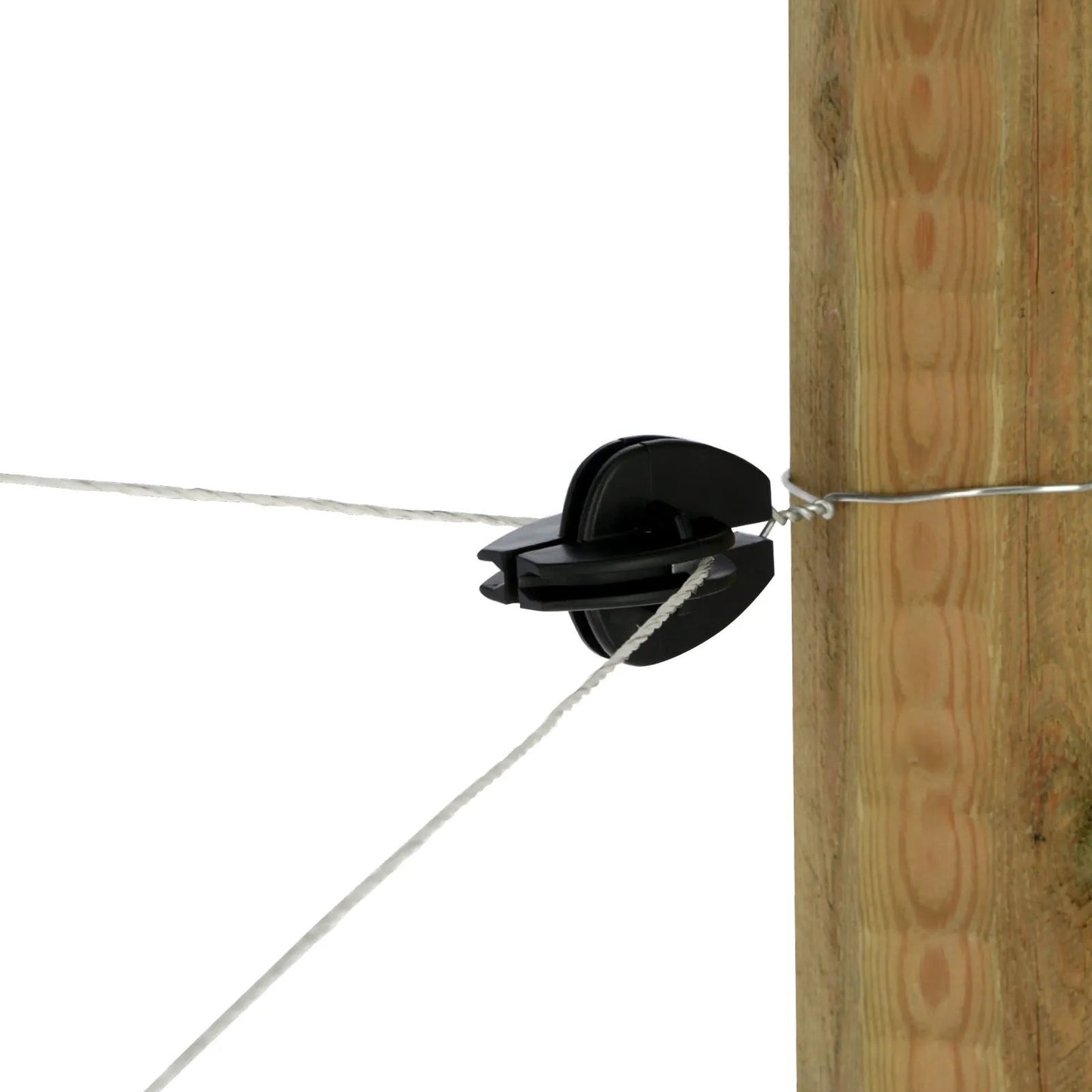 Hörnisolator med metallinsats 10-pack - För start och avslut av stängseltråd