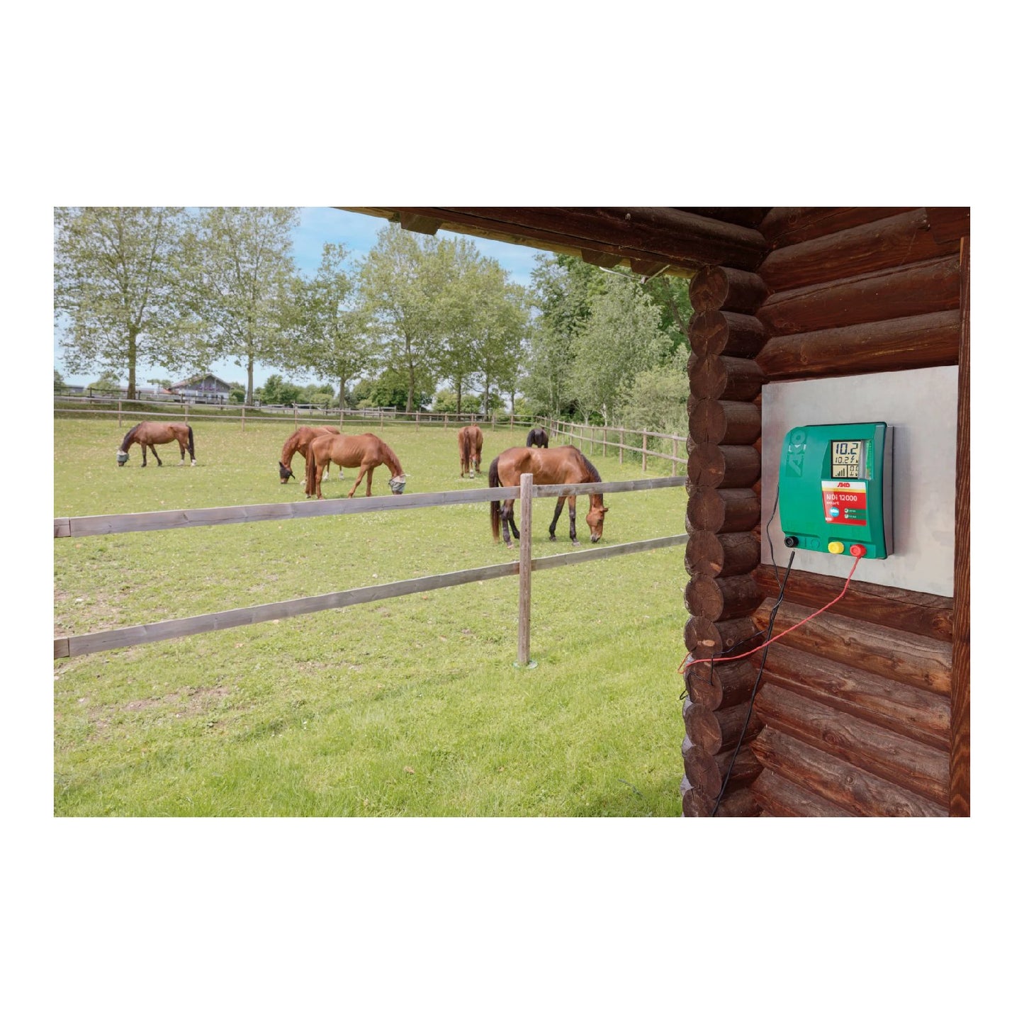 AKO NDi 12000 Smart – kraftfullt 230 V elaggregat med appstyrning för långa stängsel