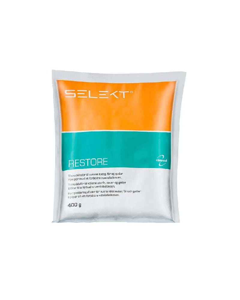 Mineraltillskottsfoder för kor och hästar för att stabilisera vätske- och elektrolytbalansen.