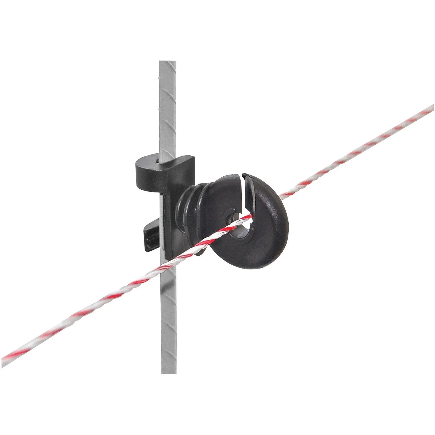 Oval Fjäderstålstolpe Profi 108 cm - 10-pack med fast toppisolator