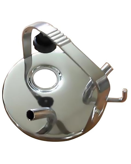 Rustfrit låg, 148mm med 2 udgange + pulsator slot