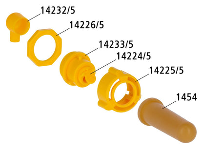 Hygiejnisk ventil Kerbl med latexnippel