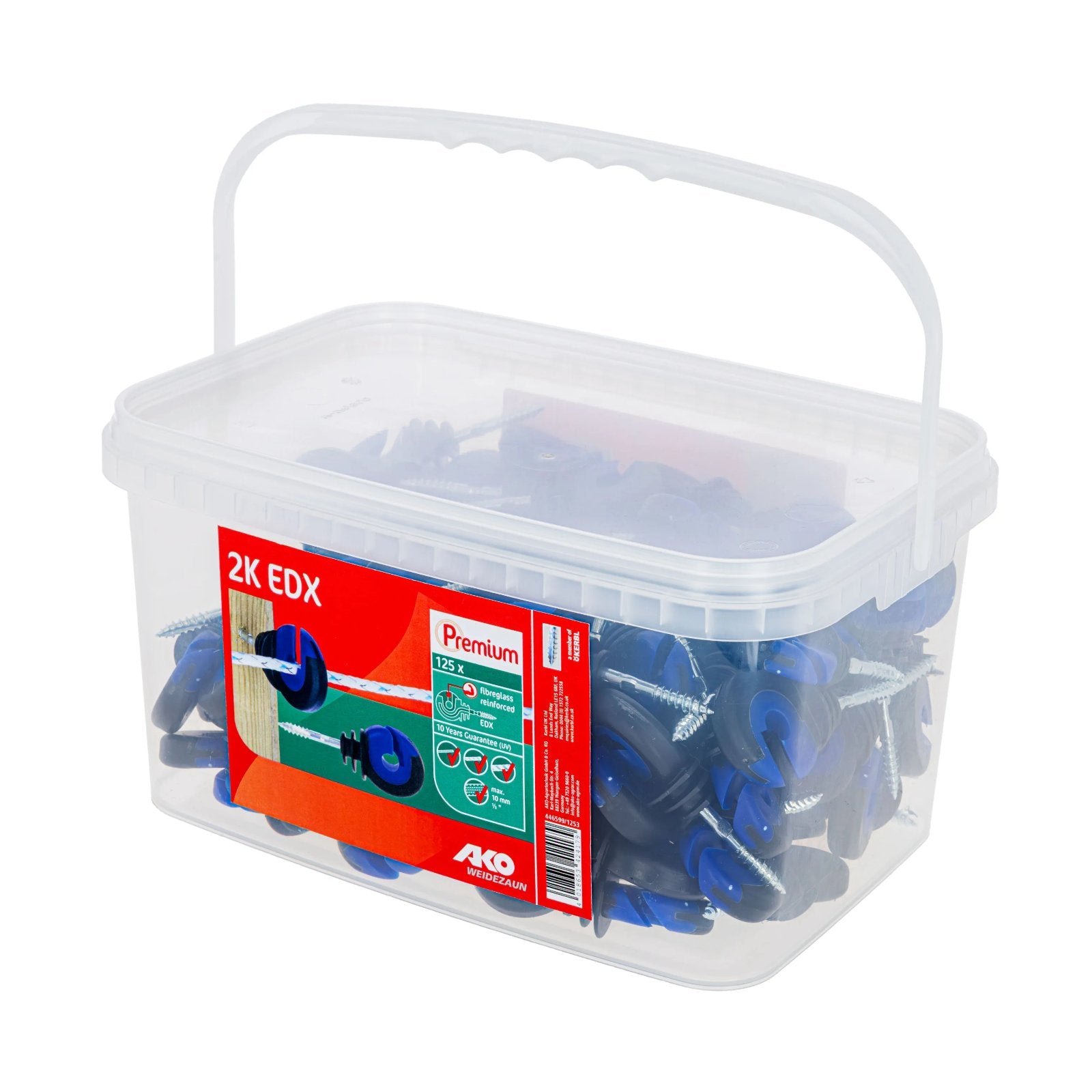 AKO Ringisolator 2K EDX 125-pack - Premium Isolator för Elstängsel