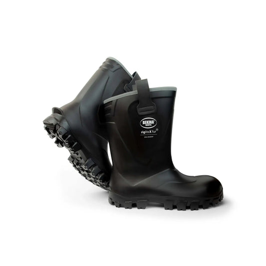 Bekina RigliteX Fur SolidGrip S5 fodrad skyddsstövel i svart för stall och lantbruk