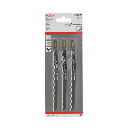 Bosch Sticksågsblad för stallmatta – 152 mm, T-fäste (3-pack)