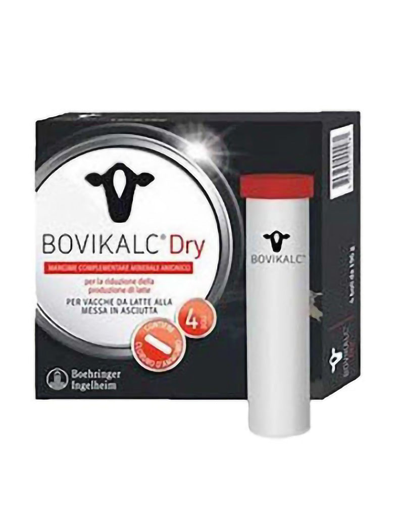 Bovikalc Dry är ett oralt mineraltillskott för mjölkkor i samband med sinläggning.