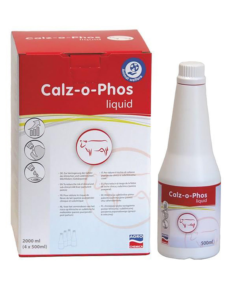 Flytande kompletteringsfoder med kalcium och fosfor för mjölkkor.