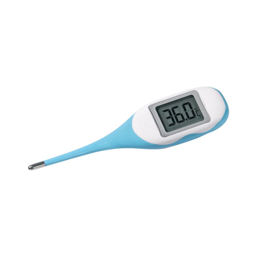 Kerbl Digital Termometer BigScreen 2130 med flexibel sond och grön röd feberindikator