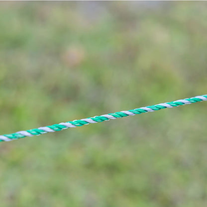EconomyLine rep 6mm,  200 m recycling - Grönt elstängselrep av återvunnet plastmaterial