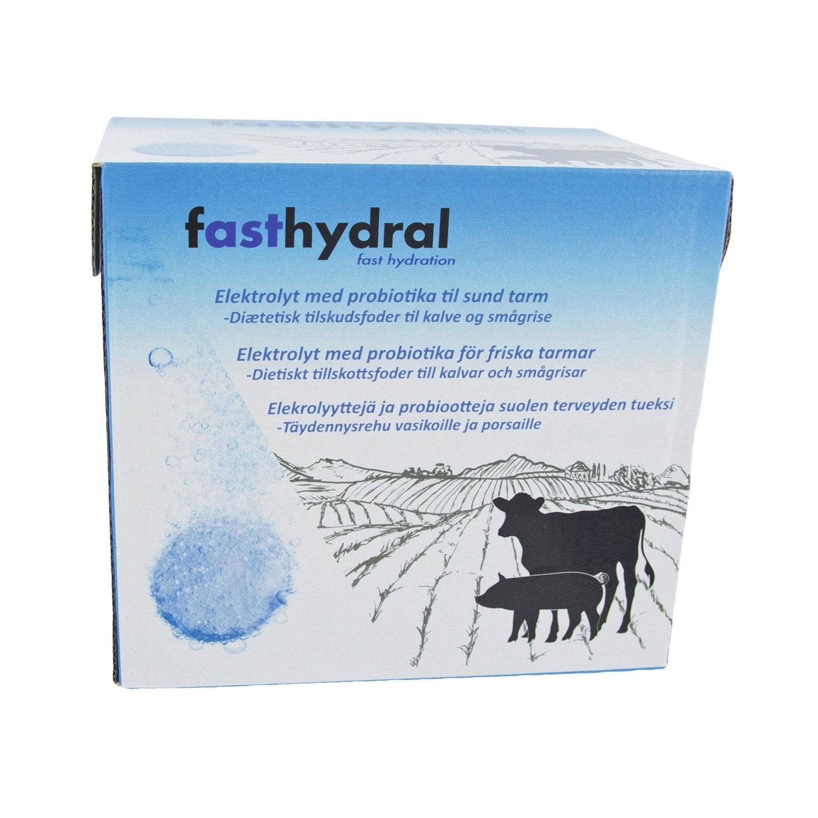 Fasthydral elektrolyttabletter för kalvar, lamm och smågrisar vid diarré och vätskebrist