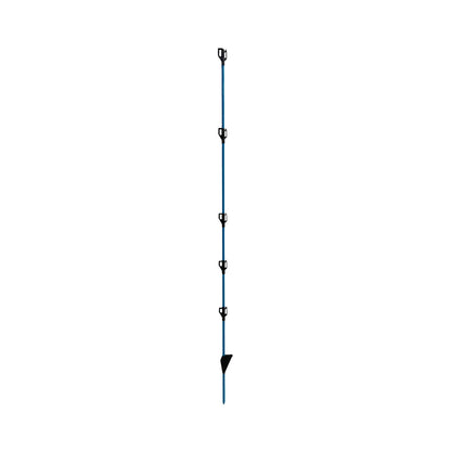 Glasfiberstolpe Compact+ Blå – 10-pack med isolatorer och fotsteg