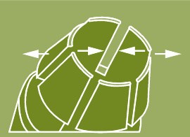 Gummiskrapa 55 cm med skruvfäste