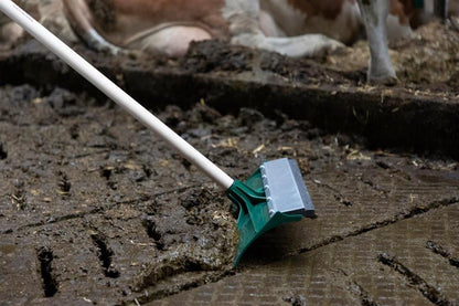 Gödselskrapa plast med gummi 46cm