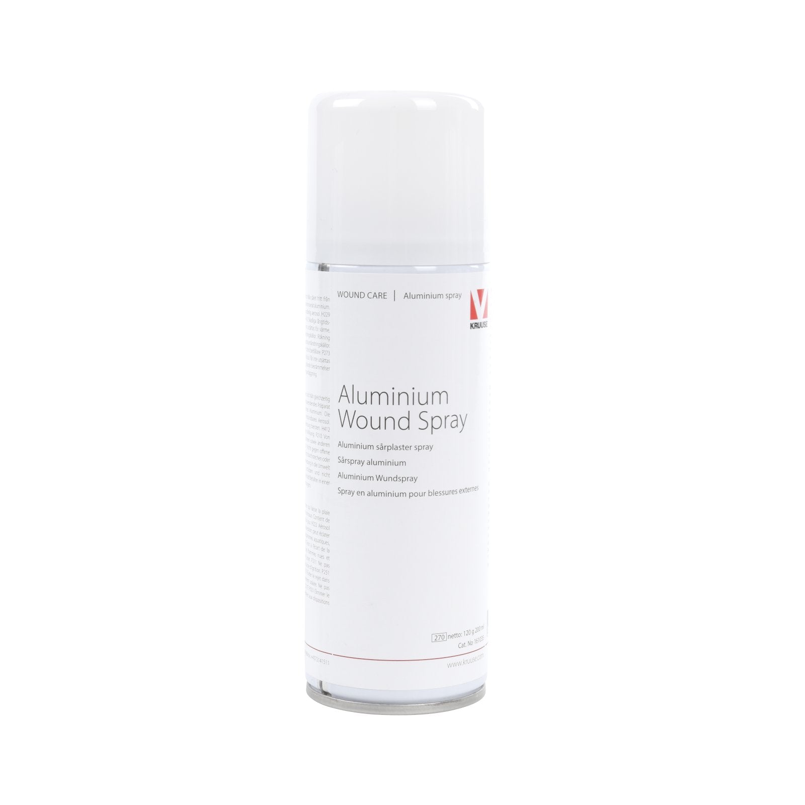 KRUUSE Aluminium Sårspray 200 ml med mikroniserat aluminium för skyddande sårvård på djur