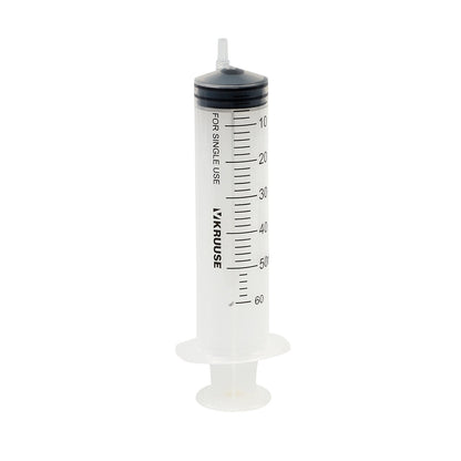 KRUUSE steril engångsspruta 50/60 ml med luer-anslutning och tydlig gradering i 25-pack