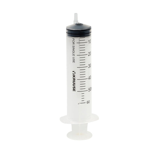 KRUUSE steril engångsspruta 50/60 ml med luer-anslutning och tydlig gradering i 25-pack