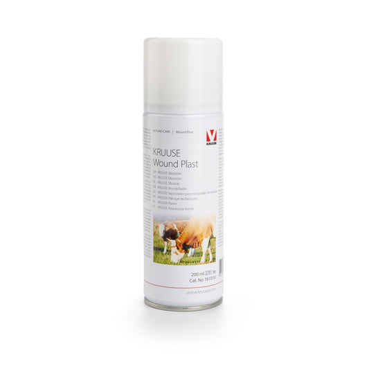 KRUUSE Wound Plast Sårspray 200 ml som bildar en transparent vattenavvisande skyddsfilm utan tjära