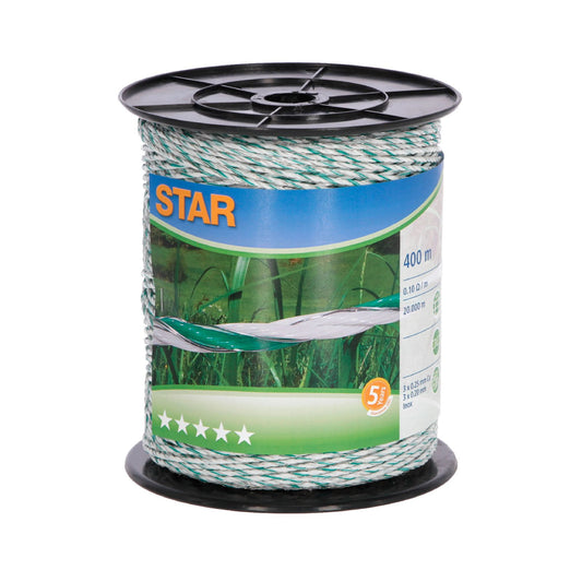 Polywire Star 400 m – högledande eltråd för långa elstängsel