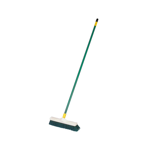 Kerbl grön universalborste 40 cm med 150 cm metallskaft
