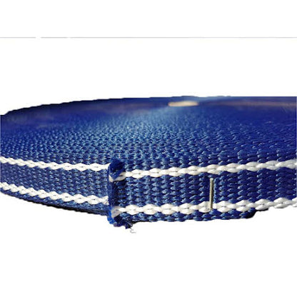 Krubbändsband grön-vit 25mm