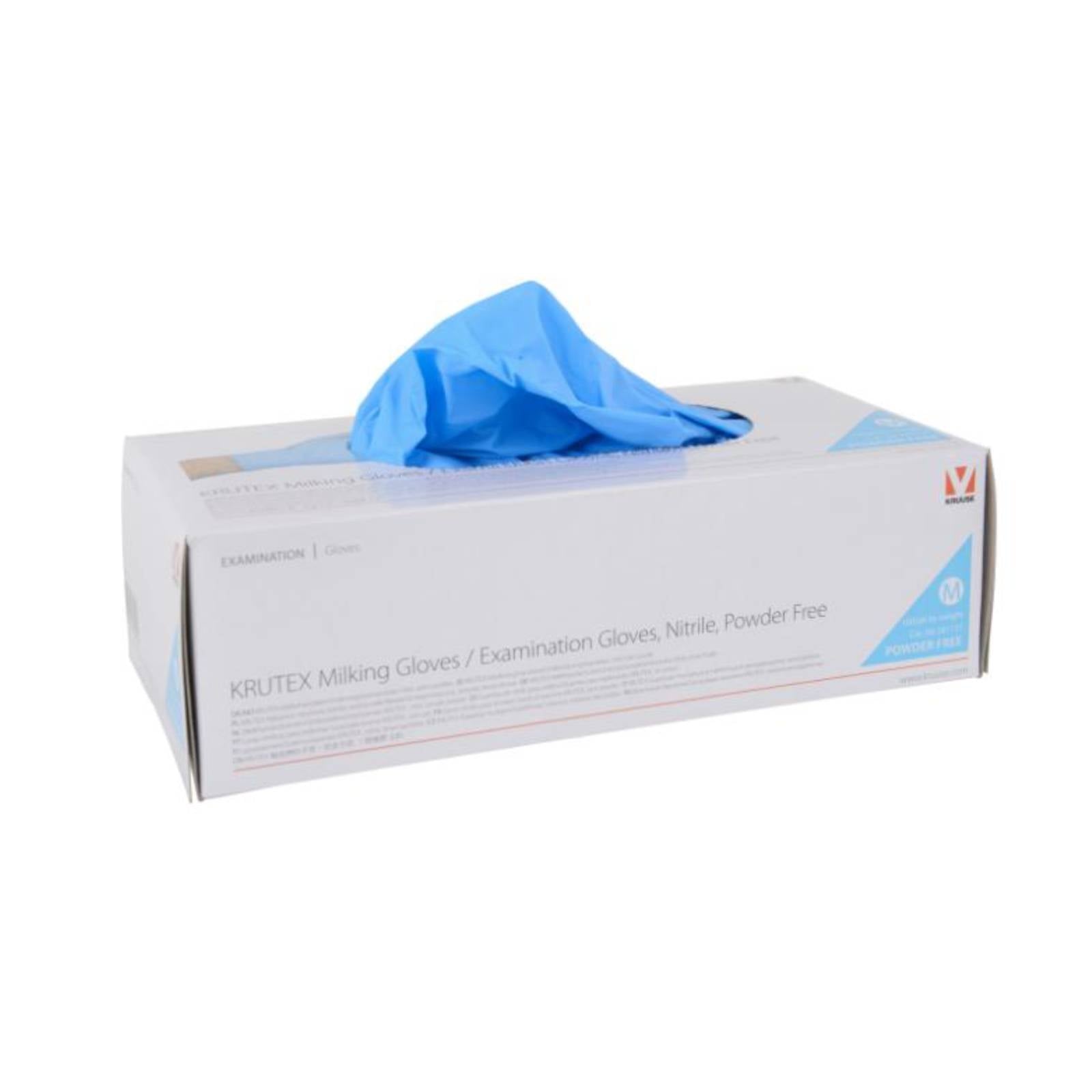 KRUTEX Nitrile Mjölkhandske – Extra stark, puderfri 100-p
