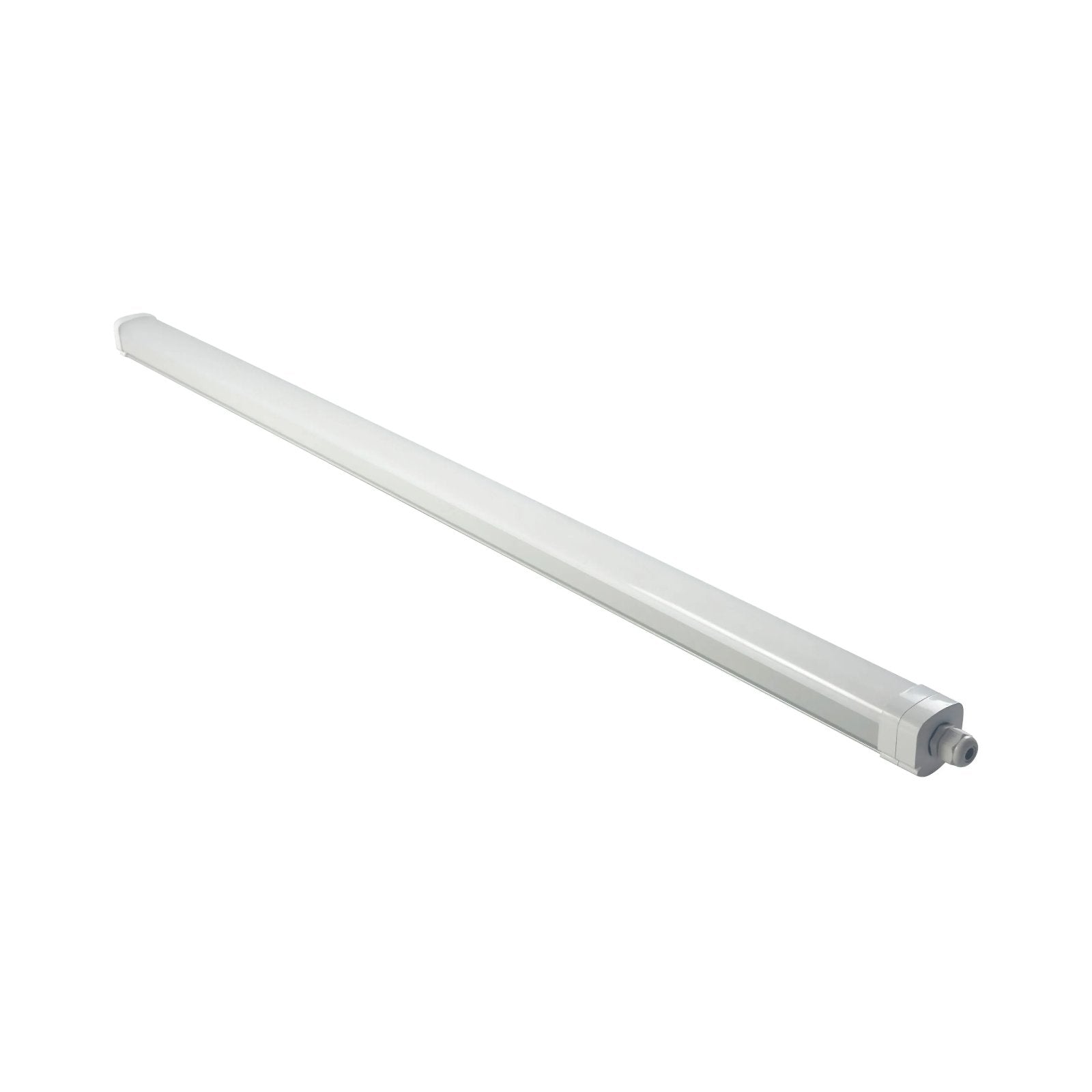 Kerbl SlimLINE fuktsäker LED-armatur med IP66-skydd, flimmerfritt ljus och frostad kåpa för stall och verkstad