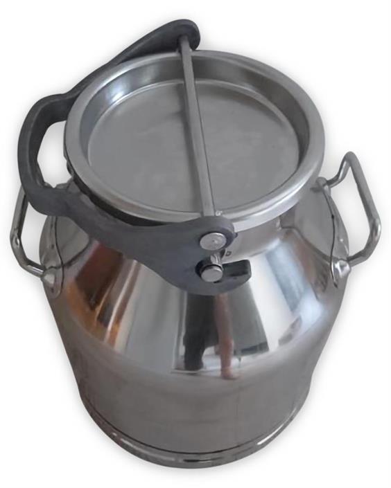 Mælkekande i rustfrit stål, låsbar, 30 l