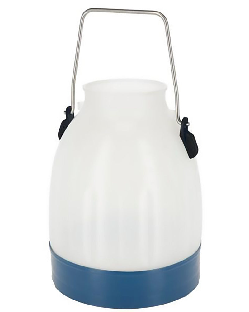 Plast mælkespand 30 l, halvgennemsigtig.