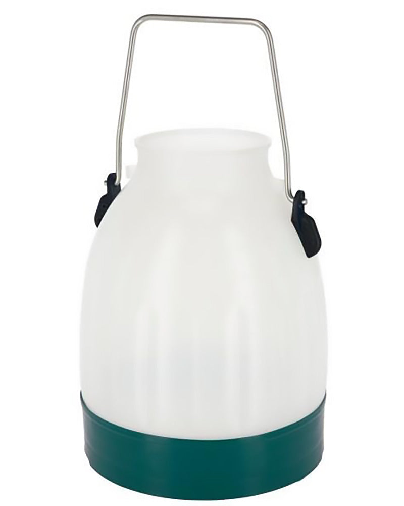 Plast mælkespand 30 l, halvgennemsigtig.