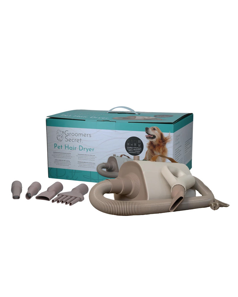 Groomers Secret Hundfön – Professionell torkning och pälsvård