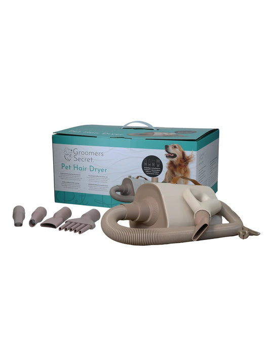 Groomers Secret Hundfön – Professionell torkning och pälsvård