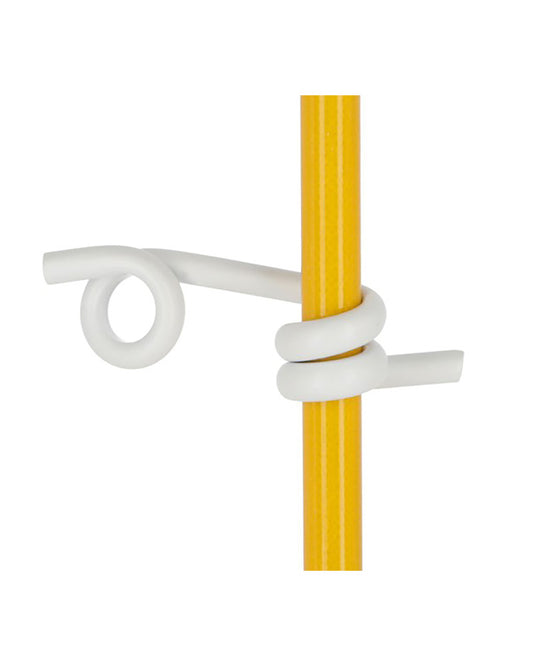 Plastöljetter Vit för rund glasfiberstolpe 10mm, 50-p