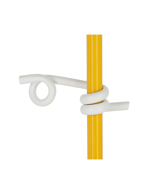 Mellanisolator vit för glasfiberstolpe 12mm, 50-p