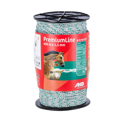 Premium Ultra Polywire 2,5 mm – högledande eltråd för långa stängsel