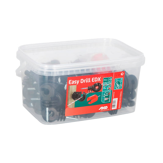 Ringisolator Easy Drill EDX förstärkt i 25-pack och 75-pack för trästolpar