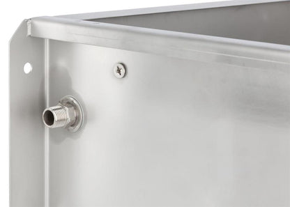 Vandtrug i rustfrit stål med varme 35 L