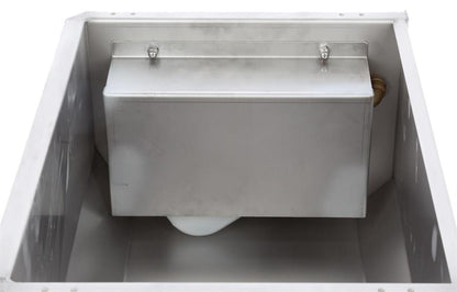 Vandtrug i rustfrit stål, 35 liter