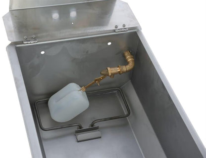 Vandtrug i rustfrit stål med varme 35 L