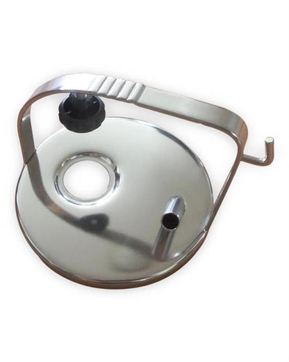 Låg i rustfrit stål med 1 indløb og plads til pulsator 120 mm