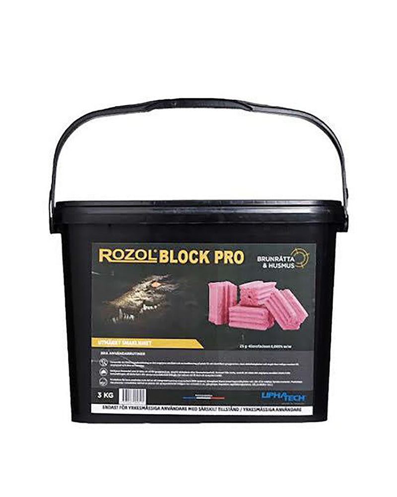 Råttgift Rozol Block Pro 3 kg