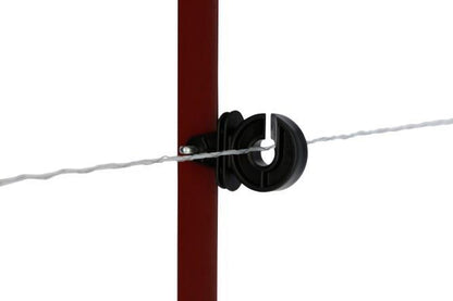 Jaettu eriste kulmikkaalle terästolppalle