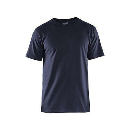 blåkläder t-shirt marin 100% bomull