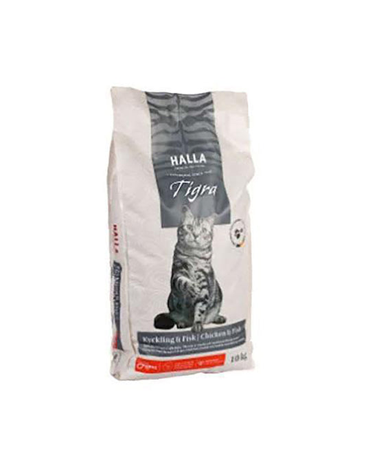 Kissanruoka Halla Tigra Chicken &amp; Fish 10kg