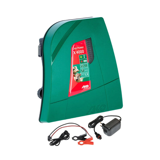 AKO Duo Power X4000 – kraftfullt 12/230 V elaggregat för medelstora till stora elstängsel