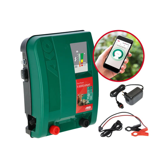 AKO Duo Power X6000 Smart – kraftfullt elaggregat med appstyrning för långa elstängsel